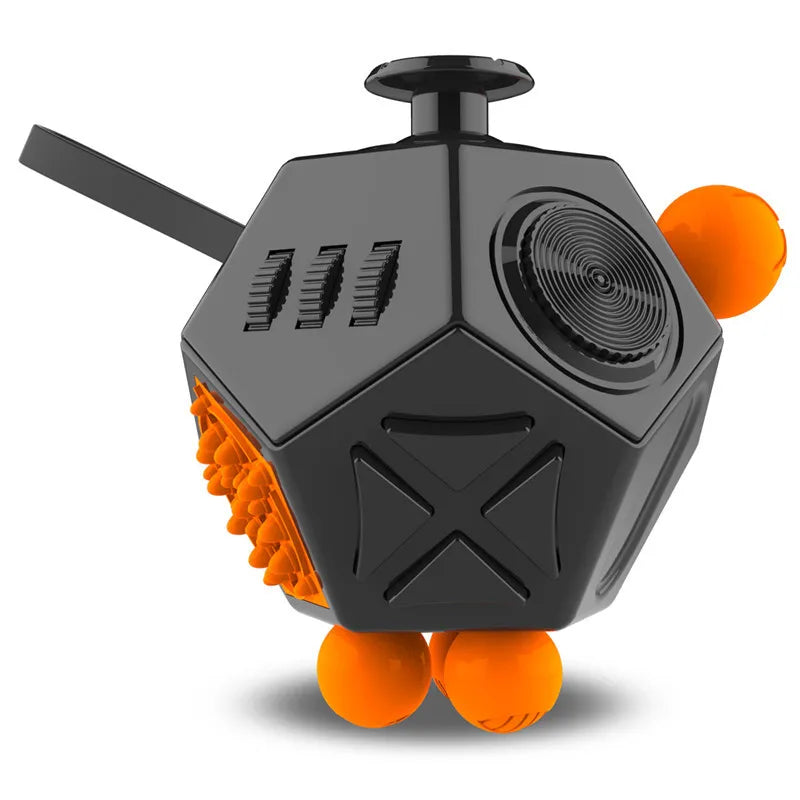12 Sides Fidget Cube | Anti Stress Sensory Toy for Focus and Calm