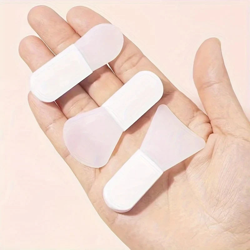 3 Pieces Mask Applicator Brush Set | Soft Silicone Facial Tool Kit