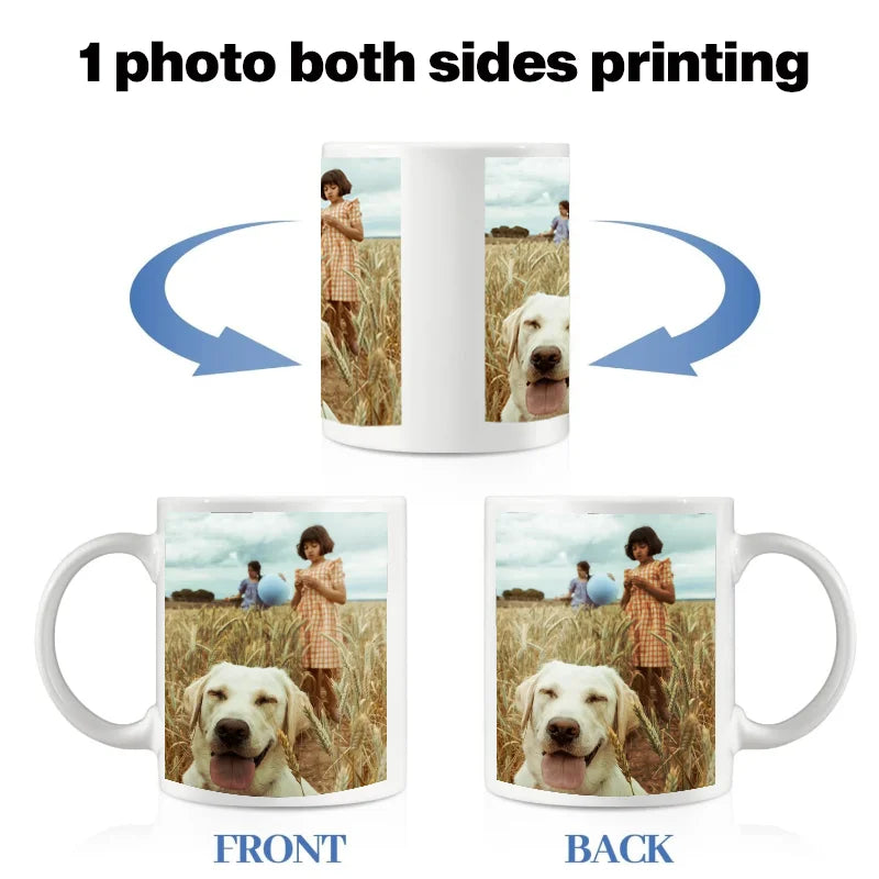 Custom Coffee Mug with Photo and Text | Personalized Gift Idea