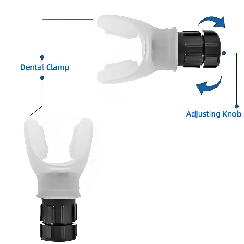 Silicone Breathing Exerciser | Portable Lung Training Device with Adjustable Resistance