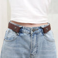 Elastic No-Show Belt | Stretch Woven Waistband for Men and Women