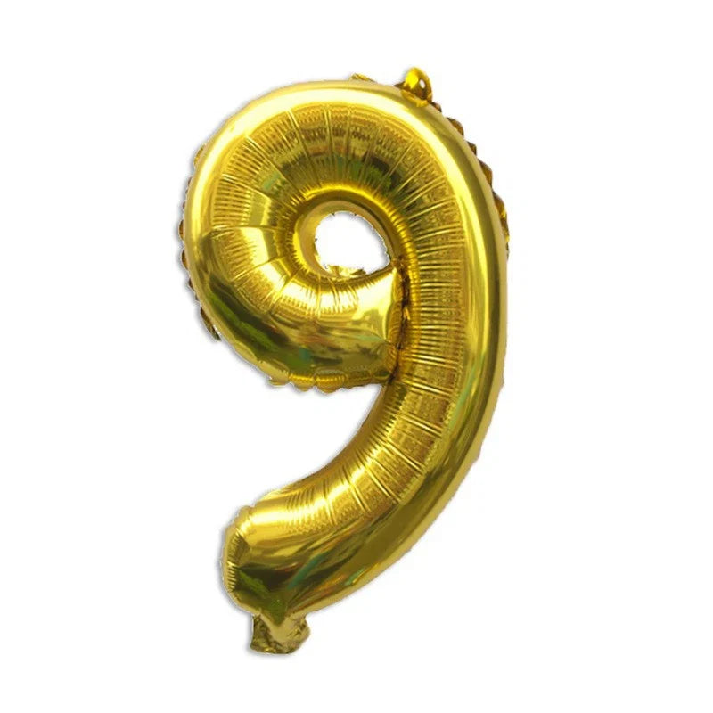 32 Inch Gold Foil Number Balloons 0-9 | Birthday Party Decorations