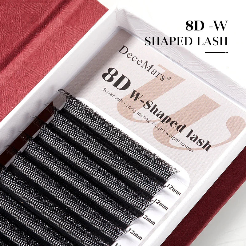 DeceMars 8D W Shaped Eyelash Extension Tray | Salon-Grade Volume Lashes