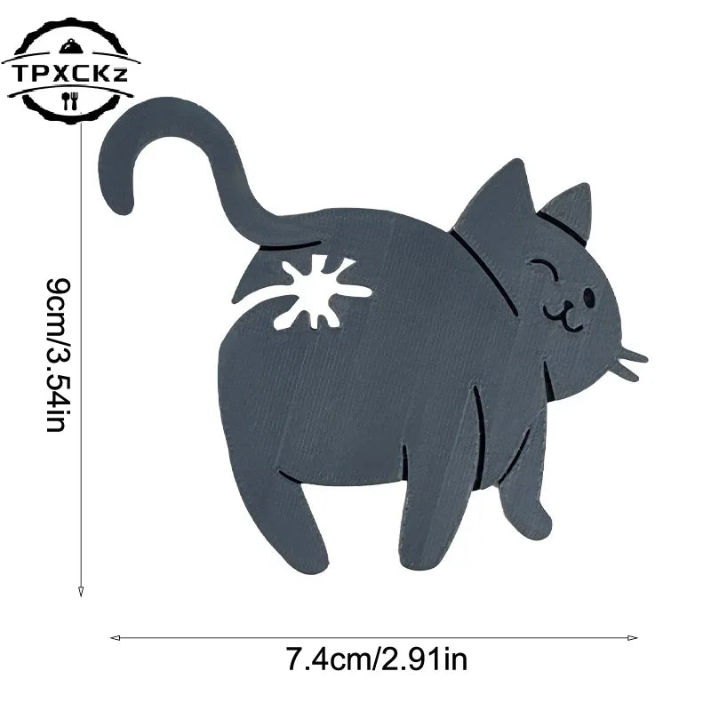 2pcs 3D Cat Butt Bread Bag Clip | Novelty Kitchen Gadget for Sealing Snack Bags