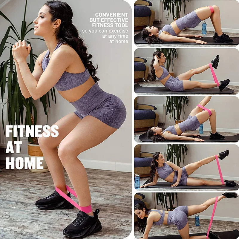 Resistance Loop Exercise Bands 5 Levels | Portable Strength Training Set