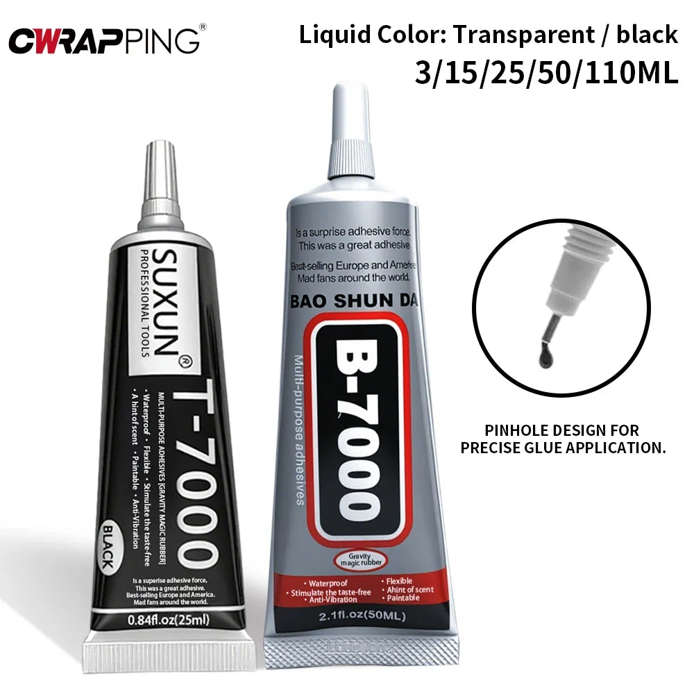T-7000 Universal Adhesive Glue | Multi-Surface Repair Solution for Electronics and DIY Projects