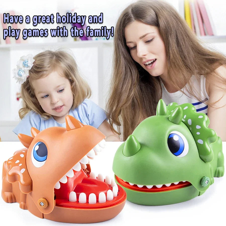 Triceratops Dinosaur Biting Hand Toy | Funny Parent-Child Prank Game