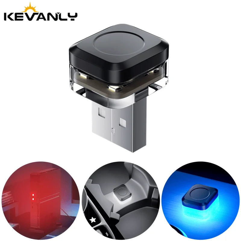 Mini USB LED Car Atmosphere Light | Colorful Decorative Emergency Lamp