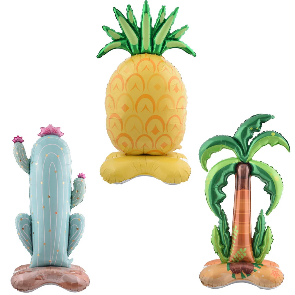 1pc 150cm Stand Coconut Tree Pineapple Balloon | Hawaii Summer Party Decoration