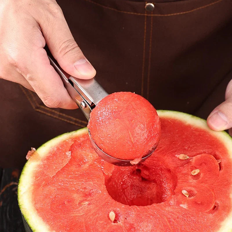 Stainless Steel Ice Cream Spoon | Dual-Purpose Scoop and Fruit Baller