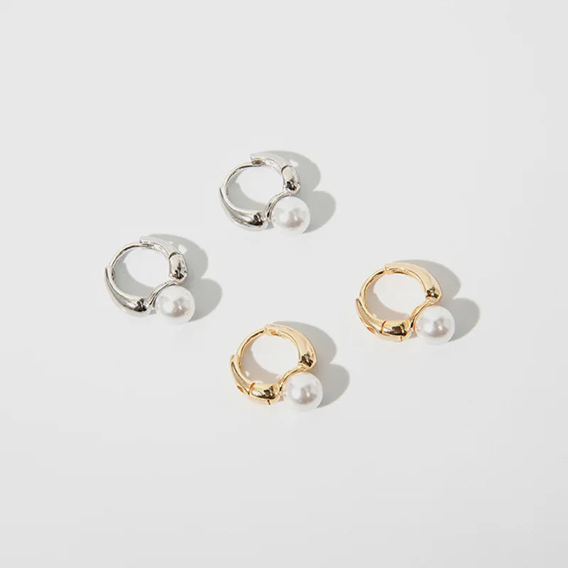 925 Sterling Silver Pearl Stud Earrings for Women | Elegant Wedding Jewelry Gift