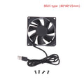 USB Brushless Cooling Fan 5V for Router TV Box Computer | 4 Size Options