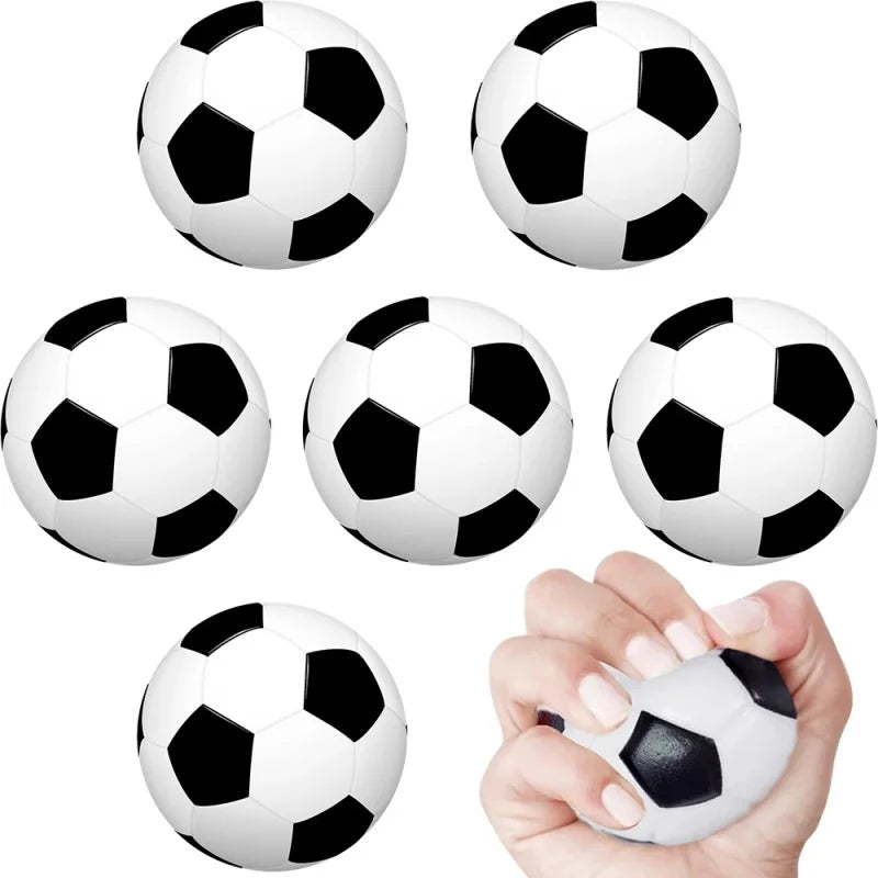2Pcs Foam Soccer Stress Balls | Squeeze Toy for Anxiety Relief and Party Favors