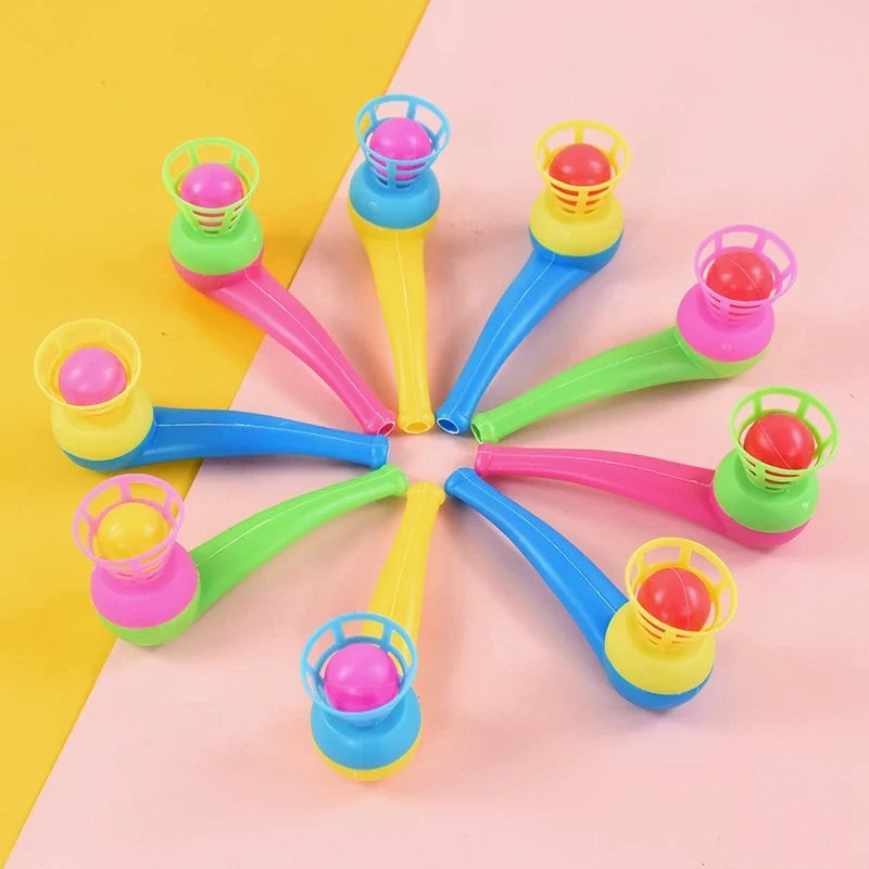 Colorful Blowing Pipe Magic Floating Ball Game | Kids Party Favor Toy