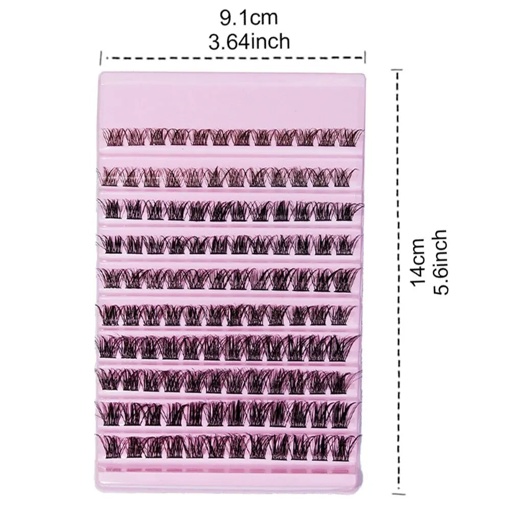 120PCS Lash Clusters DIY Wispy Individual Lashes Extensions | D Curl Natural Look