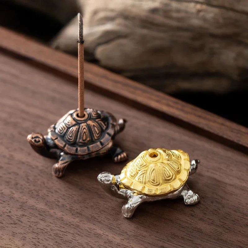 Metal Turtle Snail Shape Incense Holder | Alloy Animal Incense Burner for Home Decor