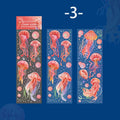 Jellyfish Theme PET Waterproof Stickers | Vintage Ocean Art for Scrapbooking