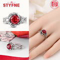 925 Sterling Silver Heart Ring | Sparkling Zircon Infinity Love Band