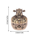 Elephant Lotus Incense Burner | Metal Incense Holder for Yoga Meditation