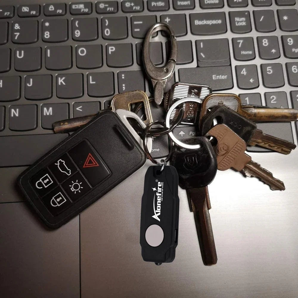 Mini LED Keychain Light | USB Rechargeable Compact Flashlight
