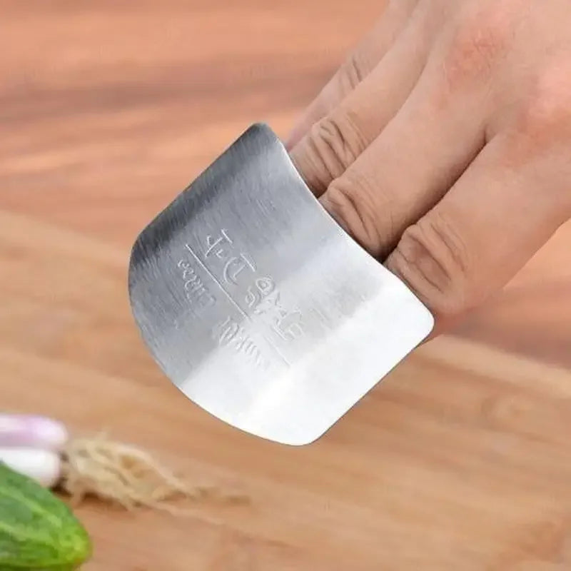 Stainless Steel Finger Protector | Kitchen Knife Cutting Safety Guard
