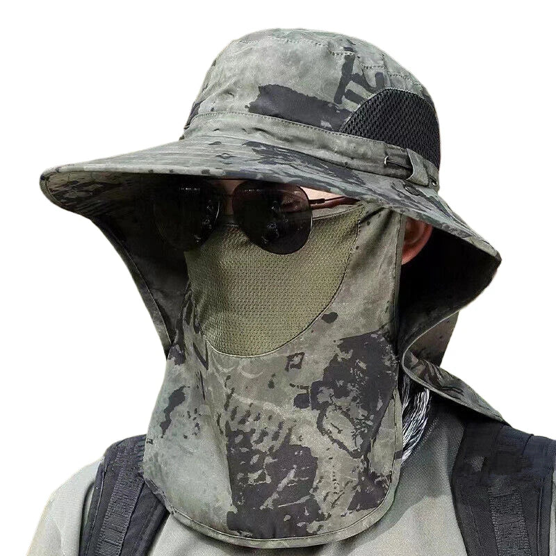 UV Protection Sun Hat | Outdoor Fishing and Hiking Cap with Neck Flap