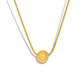 Minimalist Round Bead Necklace | Stainless Steel Handmade Chain for Women