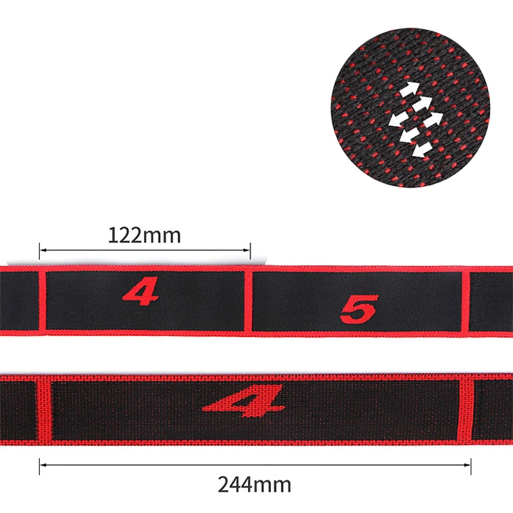 Yoga Stretch Resistance Band | Multi Loop Stretching Strap for Flexibility Training