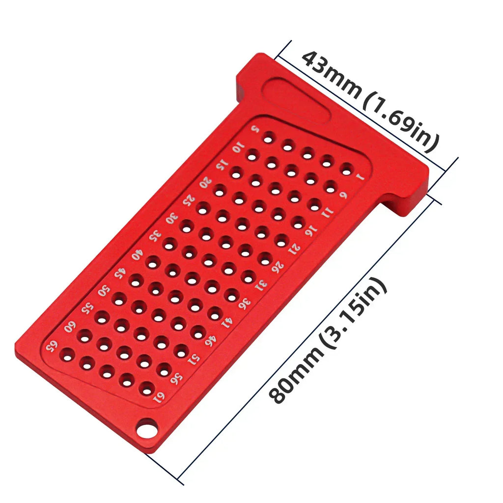 Woodworking Scribe Metric/Inch Precision T-Ruler | Aluminum Pocket Marking Gauge for Carpentry