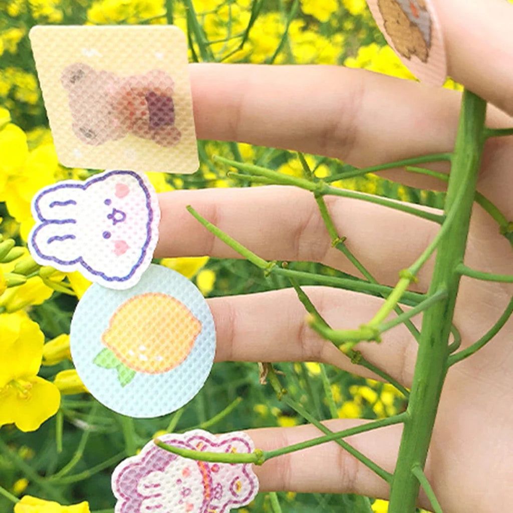 18 Pack Girl Heart Mosquito Repellent Patches | Portable Mosquito Stickers for Kids