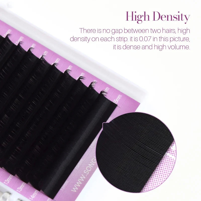 SONG LASHES Eyelash Extensions | Soft Natural Thin Tip Individual Lashes for Salon Use