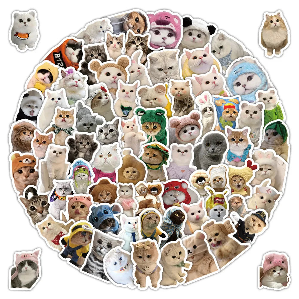 103 Pcs Cute Cat Stickers | Adorable Decor for Journals, Phones, Water Bottles & DIY Crafts