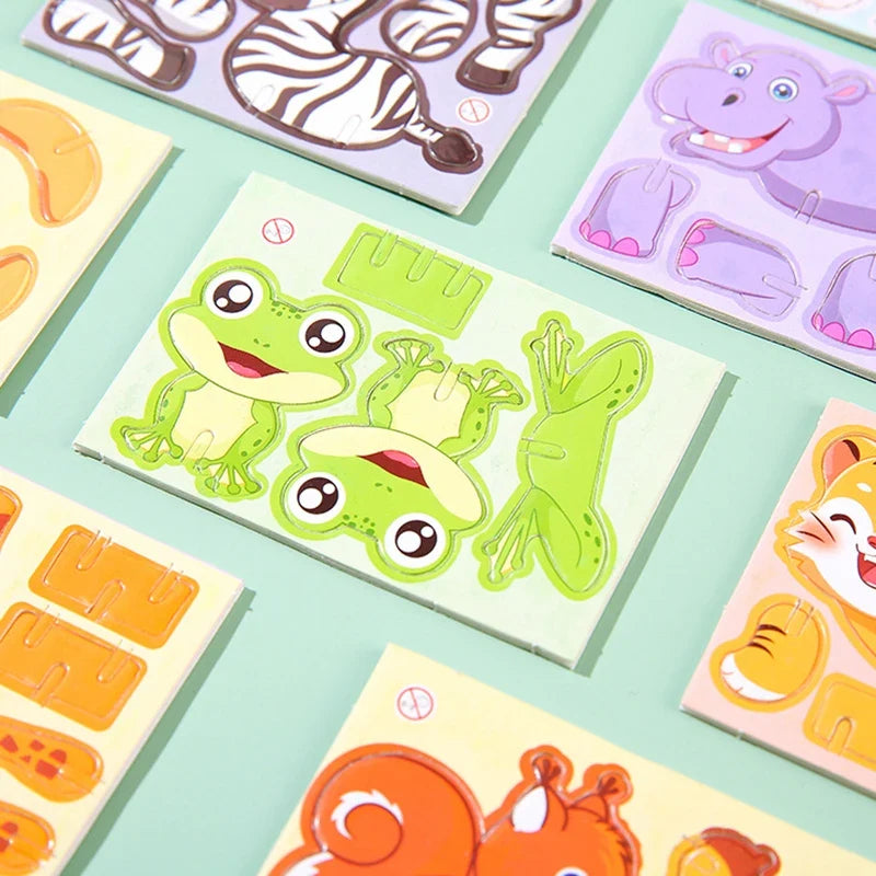 30Kinds Animal 3D Puzzle Set | Kids Paperboard DIY Crafts