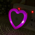Heart-shaped LED Night Light | Auto Sensor Plug-in Night Lamp for Bedroom