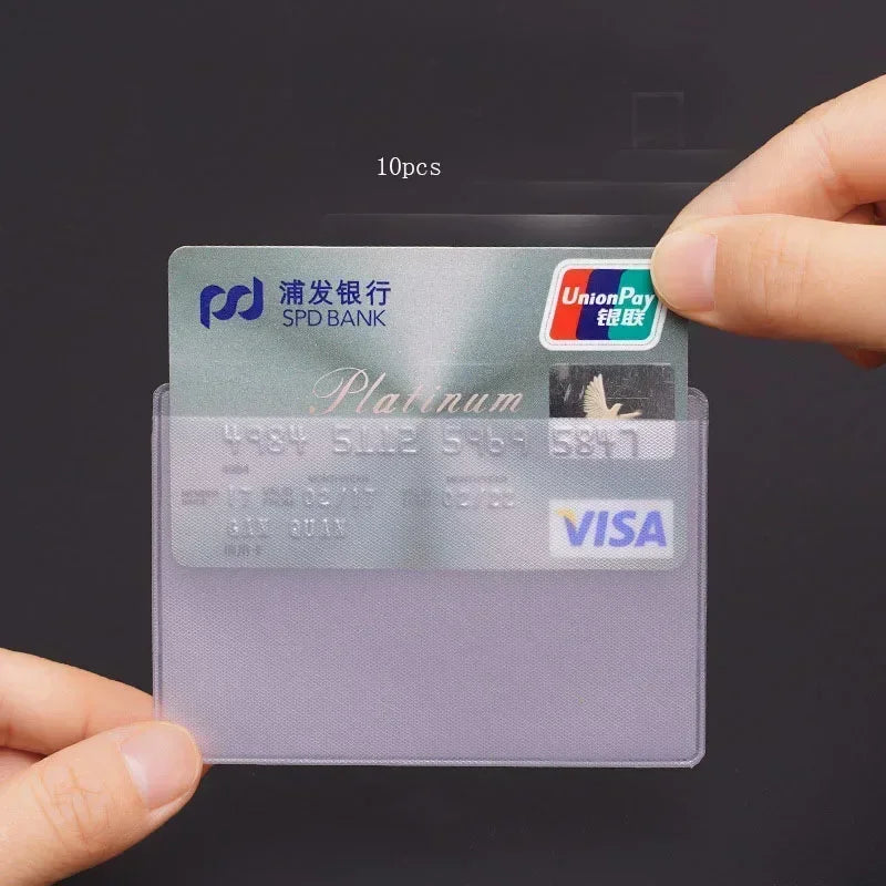 Transparent PVC ID Card Holder | Waterproof Credit Card Protector Pouch