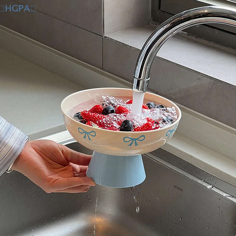 High-End Fruit Drain Tray | Decorative Dried Fruit Plate for Living Room