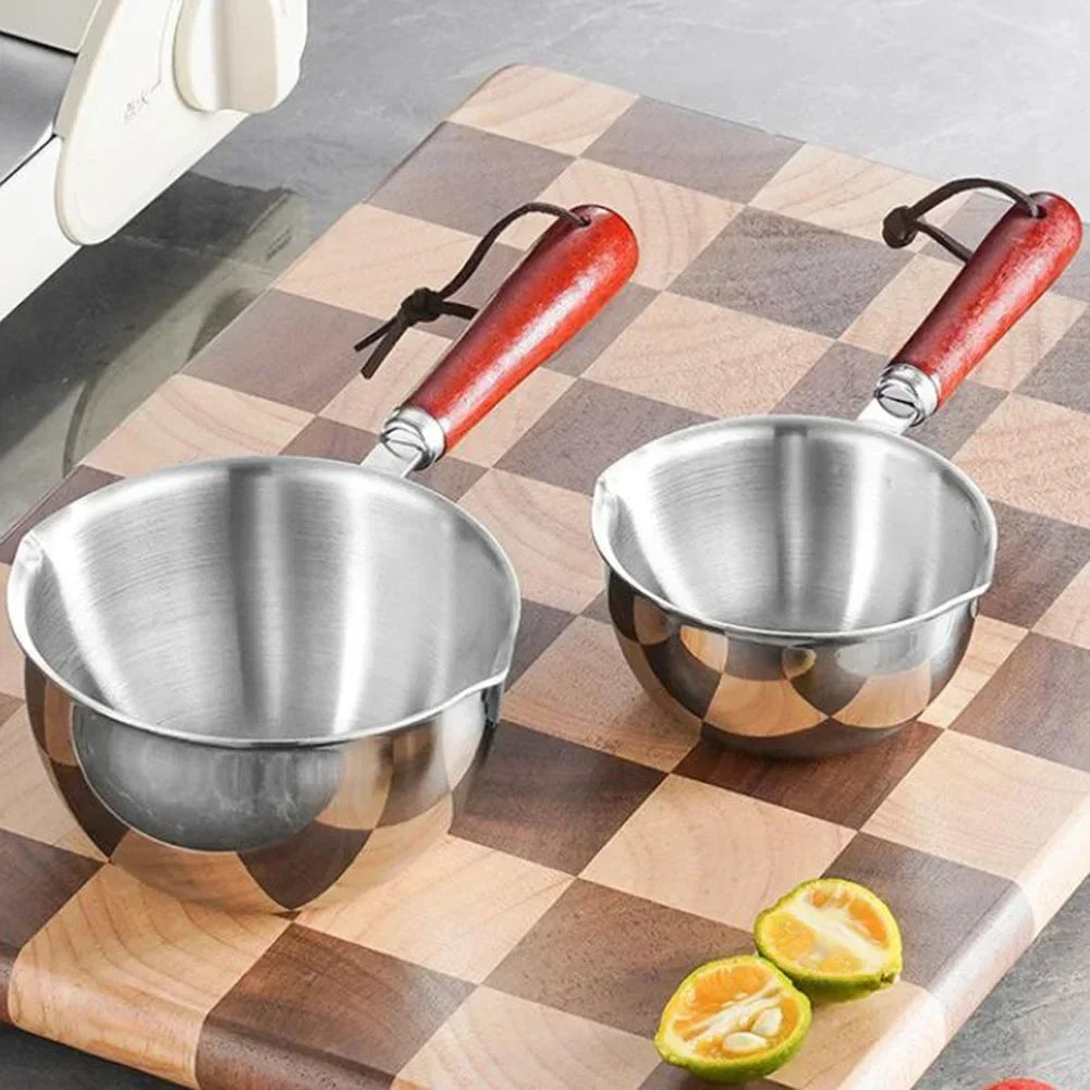 Stainless Steel Hot Oil Pan | Mini Saucepan for Butter, Milk, and Gravies