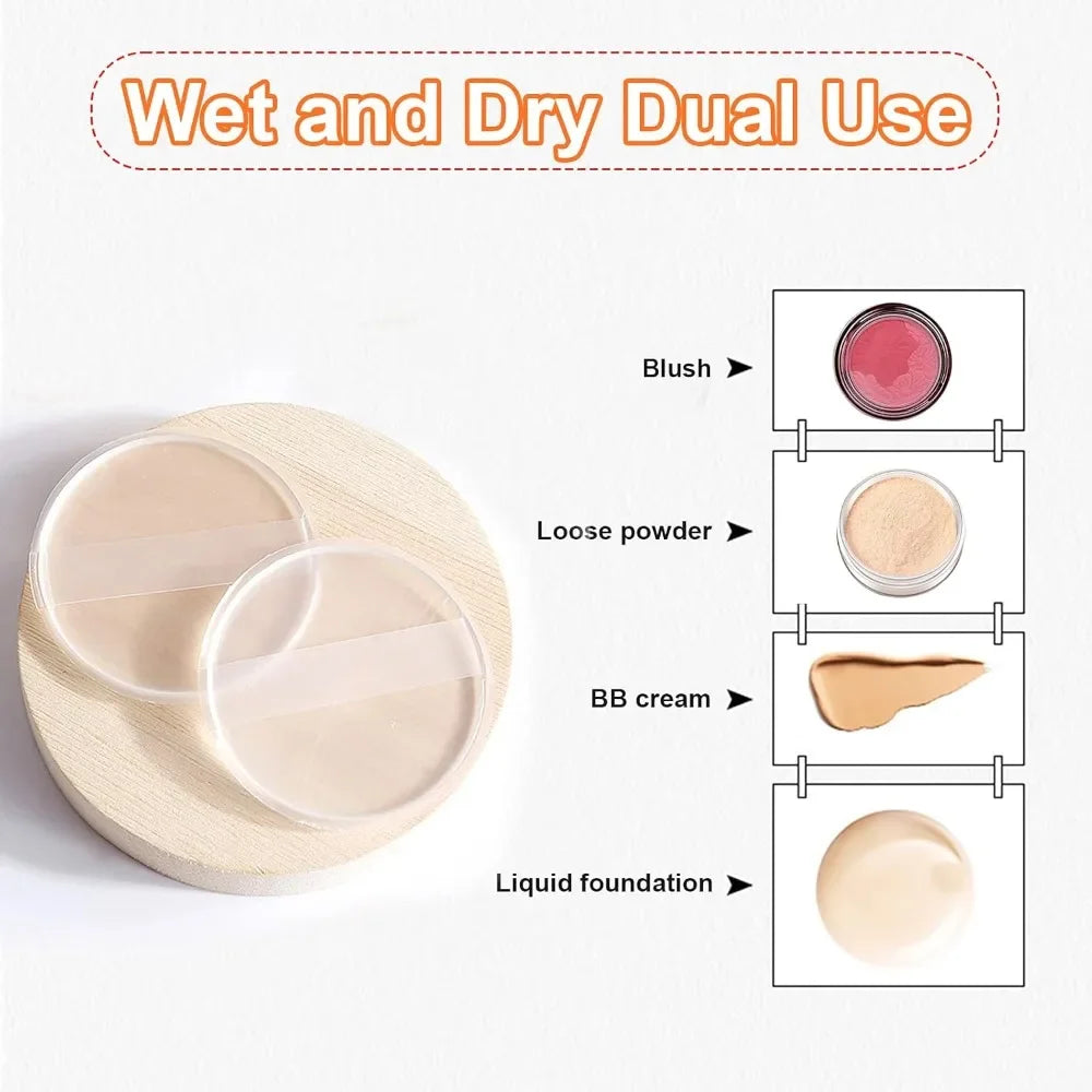 Silicone Makeup Puff Set | Non-Absorbent Beauty Blender for Liquid Foundation