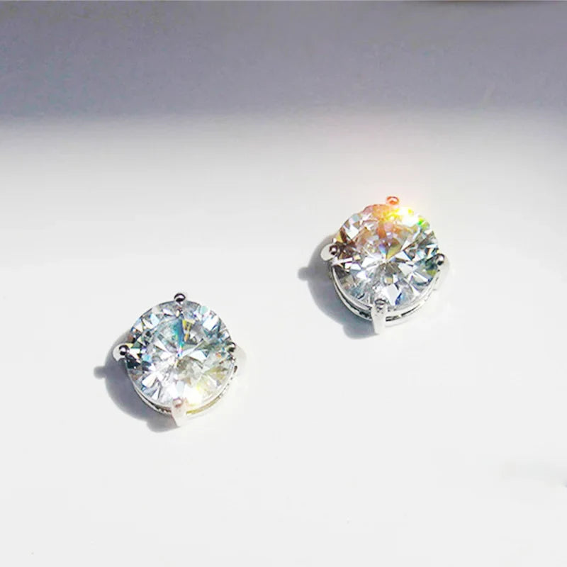 Magnetic Stud Earrings for Men and Women | Non Pierced Crystal Clip On Earrings