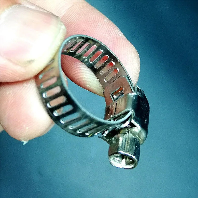 Adjustable Stainless Steel Screw Band Hose Clamps | Multi-Purpose Pipe Fasteners for Automotive and Plumbing