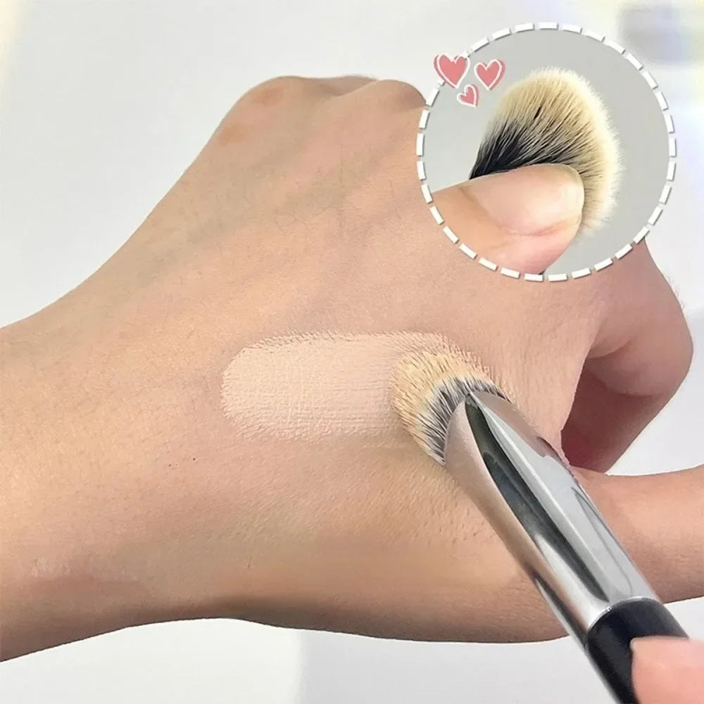 Three-sided Foundation Concealer Brush | Precision Makeup Tool for Contour and Highlight