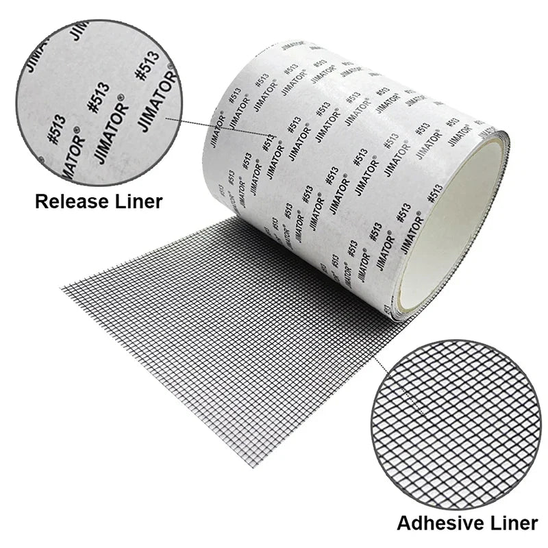 Mosquito Net Repair Tape | Self-Adhesive Window Screen Patch for Holes