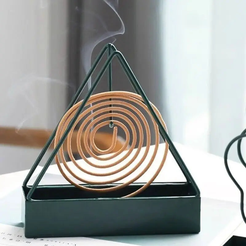 Triangle Mosquito Mat Stand | Simple Iron Holder for Indoor Rooms