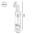 30ml 60ml 100ml 150ml Empty Foam Pump Bottle with Silicone Brush Head | Portable Face Cleanser Dispenser
