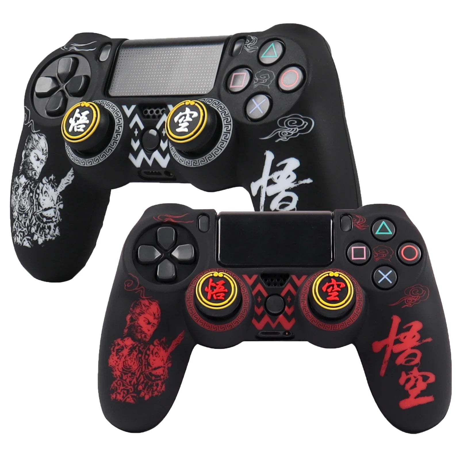 PS4 Controller Silicone Cover | Soft Protective Skin with Joystick Grips