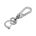 Anti-Lost Car Key Pendant | Creative Simple Stainless Steel Keychain with Strong Carabiner