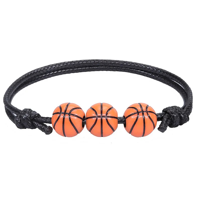 Sports Bracelet Set | 5 or 10 Pack Adjustable Beaded Bracelets for Sports Theme Parties