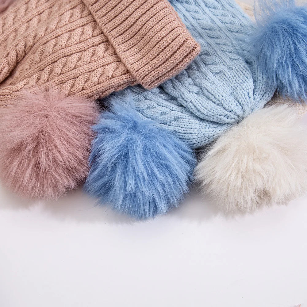 Baby Knotted Turban Hat | Warm Fleece Lined Beanie for Infants