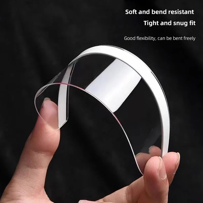 2Pcs Car Rearview Mirror Rain Shield Rain Eyebrow Cover for Fiat Abarth 500e Panda | Transparent