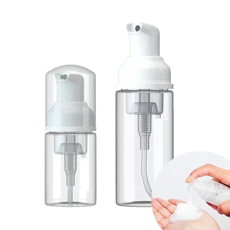 Mini Foam Dispenser Pump Bottles | 30ml 60ml Travel Refillable Soap Containers